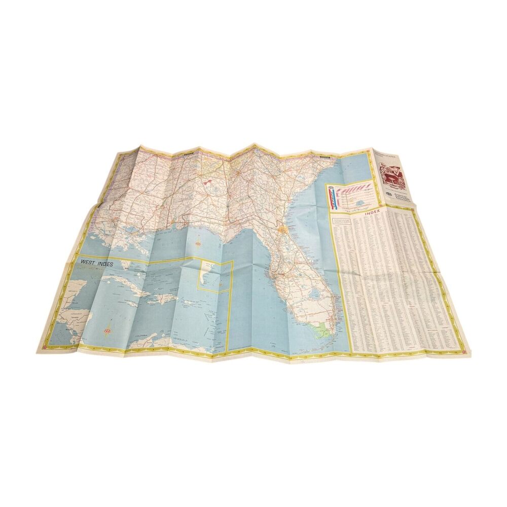 Vintage AAA & Gulf Travel Maps - United States Eastern & Southeastern - Lot of 3 - Picture 6 of 8
